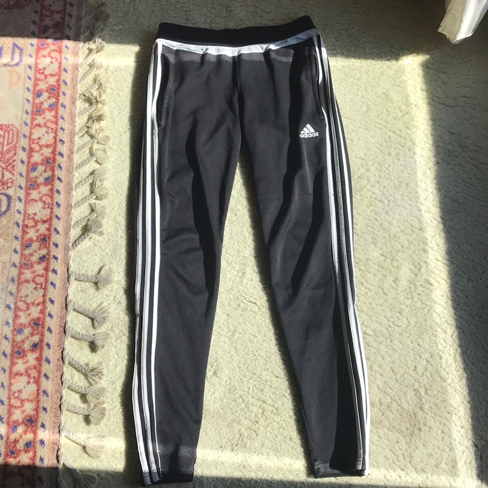 Adidas 3-Stripe Athletic Pants w/ Zip Ankle